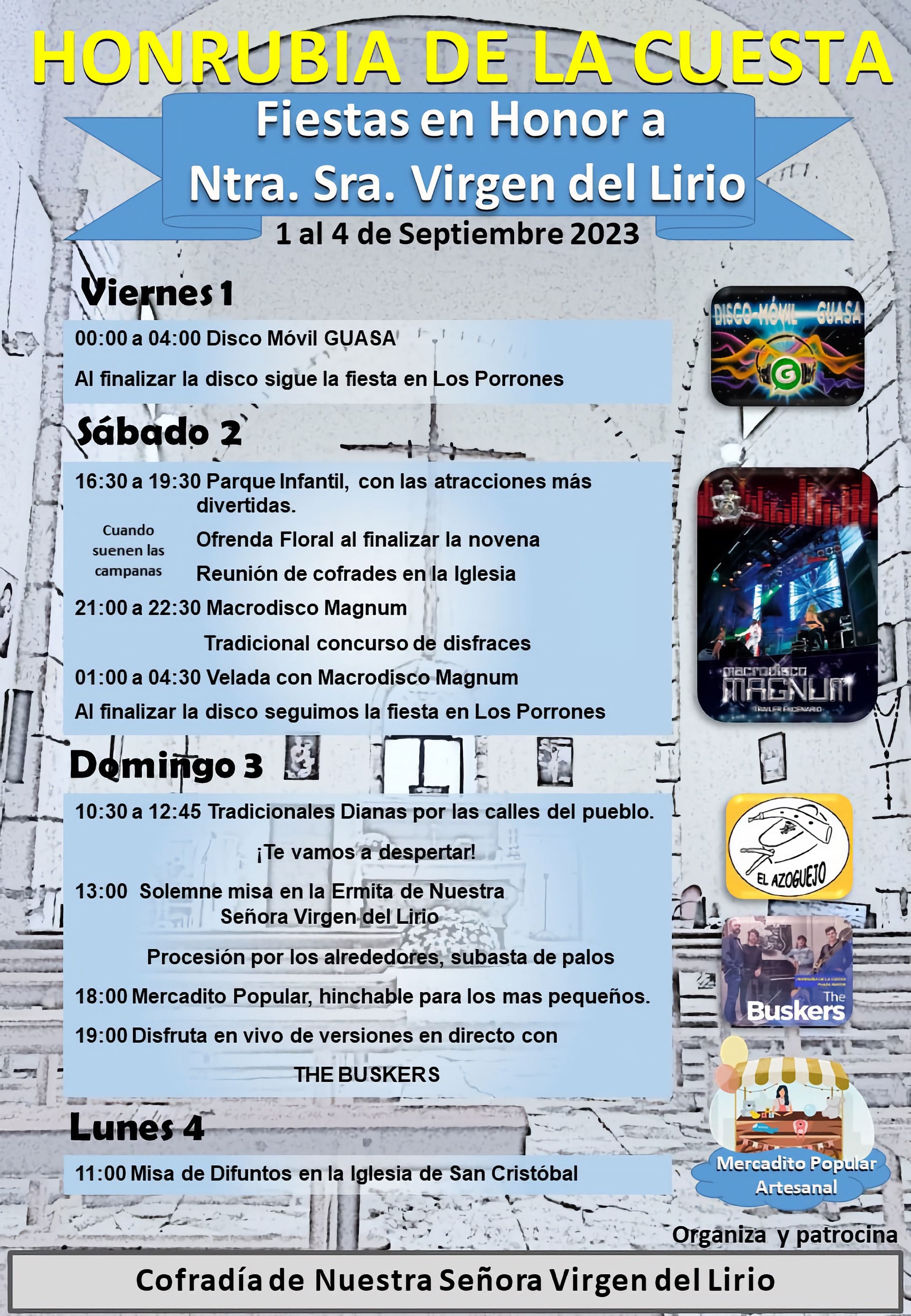 Fiestas en honor a Nuestra Señora del Lirio 2023 Honrubia de la Cuesta